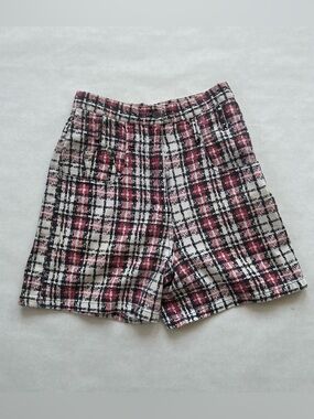 Vintage 90s Swagger Red & Black High Waisted Denim Shorts Size 2-4 26 Waist